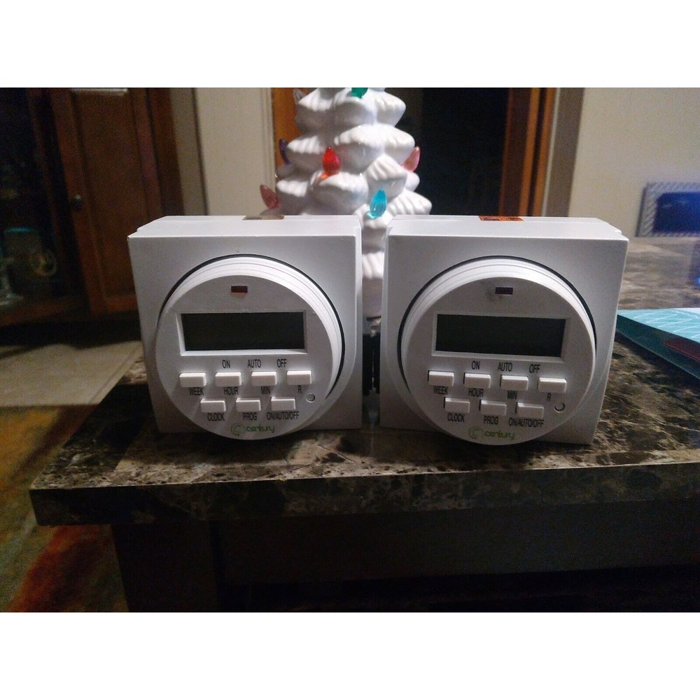 Century 7 Day Heavy Duty Digital Programmable Timer FD60 U6 115V 60Hz Dual Ou...